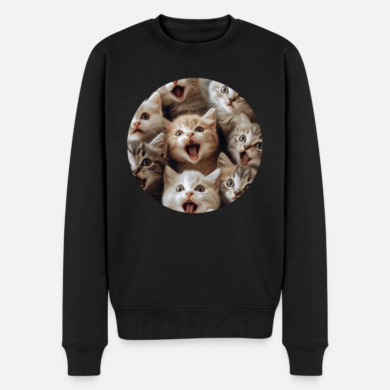 Britisch Kurzhaar - Männer Premium Bio Pullover - Schwarz