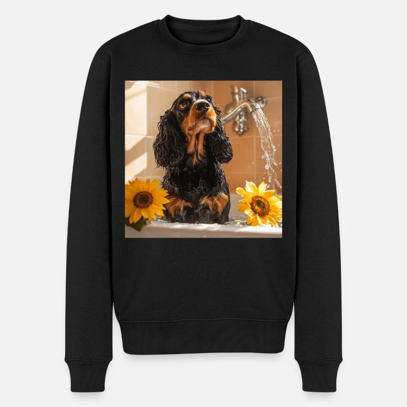 Cocker Spaniel - Männer Premium Bio Pullover - Schwarz