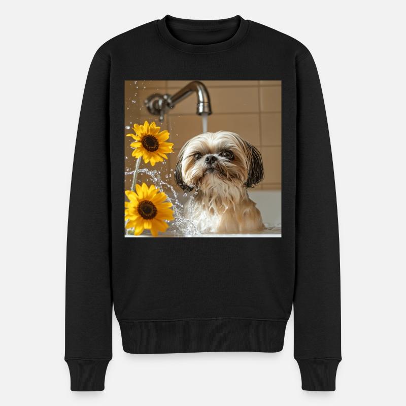 Shih Tzu - Männer Premium Bio Pullover - Schwarz