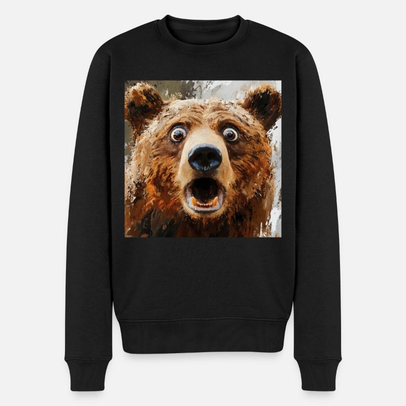 Tragen - Männer Premium Bio Pullover - Schwarz