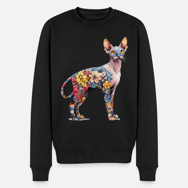 Sphinx - Männer Premium Bio Pullover - Schwarz