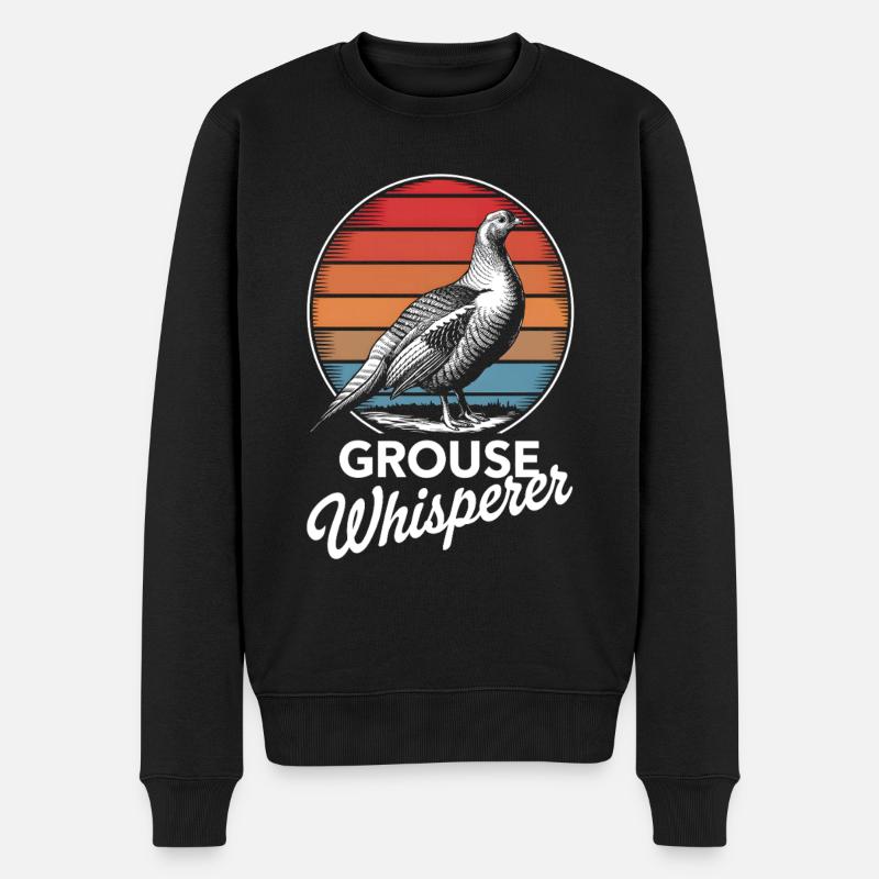 Auerhahn - Männer Premium Bio Pullover - Schwarz