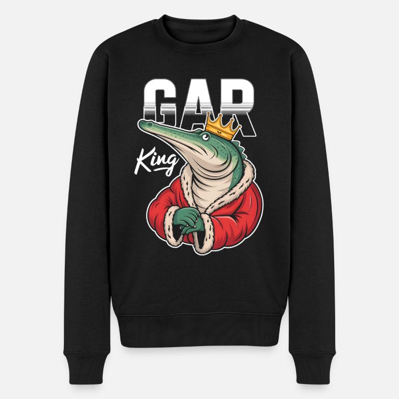 Gar - Männer Premium Bio Pullover - Schwarz