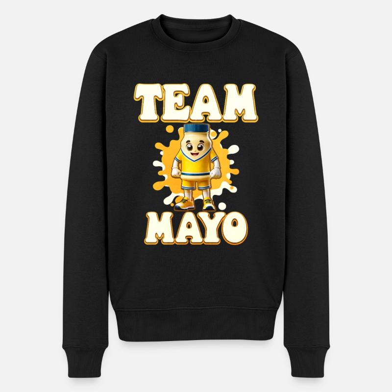 Mayonnaise - Männer Premium Bio Pullover - Schwarz