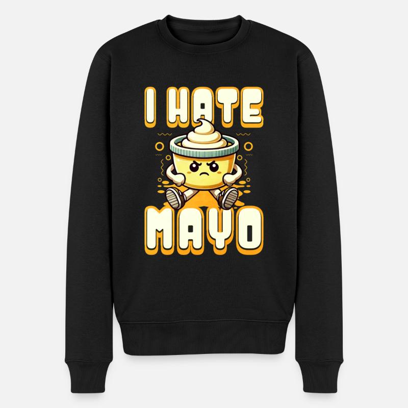 Mayonnaise - Männer Premium Bio Pullover - Schwarz