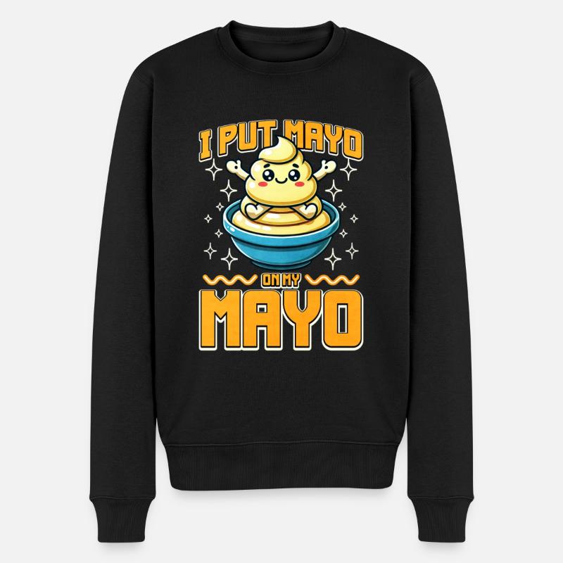 Mayonnaise - Männer Premium Bio Pullover - Schwarz
