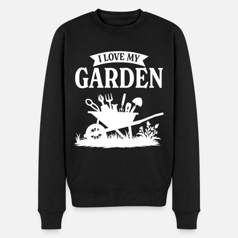 J’adore mon jardin - Pull Premium bio Homme - noir