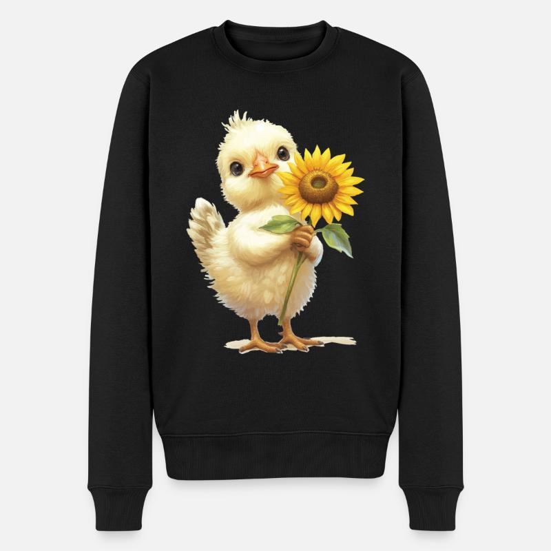 Ziege - Männer Premium Bio Pullover - Schwarz