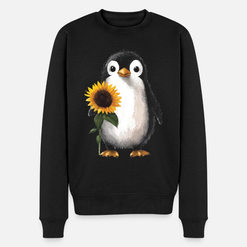 Tiger - Männer Premium Bio Pullover - Schwarz