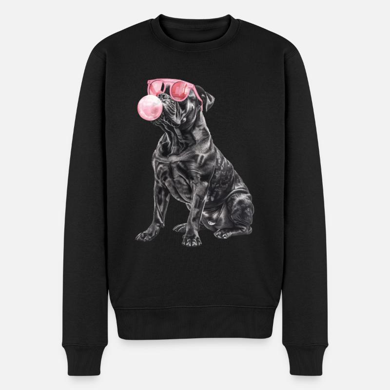 Cane Corso - Männer Premium Bio Pullover - Schwarz