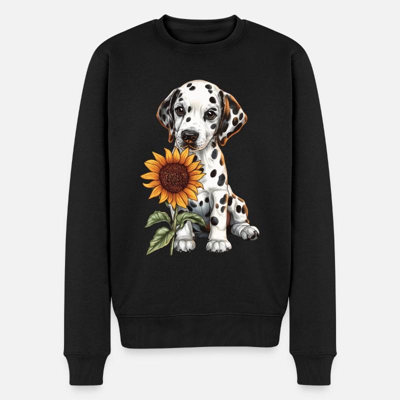 Dalmatiner - Männer Premium Bio Pullover - Schwarz