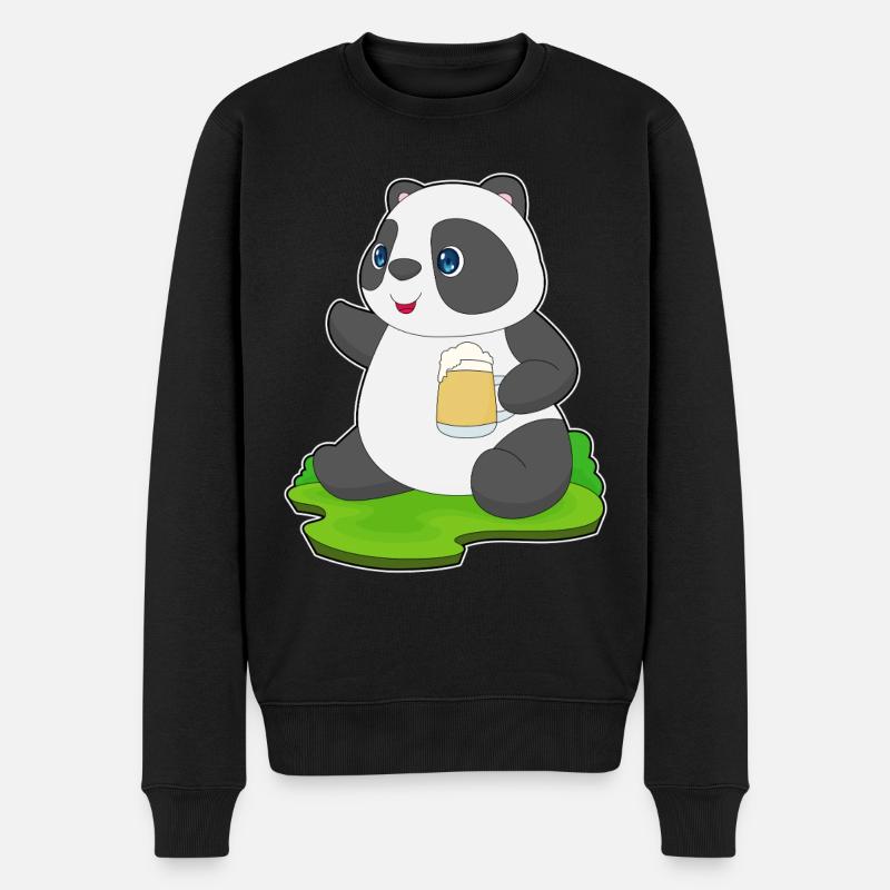 Bière Panda - Pull Premium bio Homme - noir