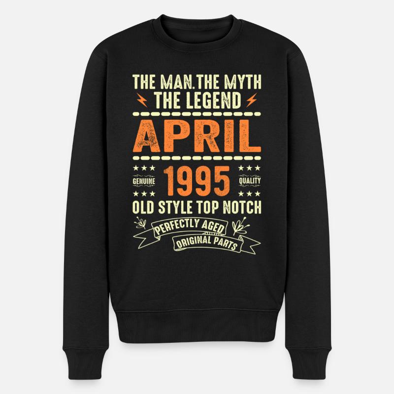 Avril 1995, AVRIL 1995 - Pull Premium bio Homme - noir