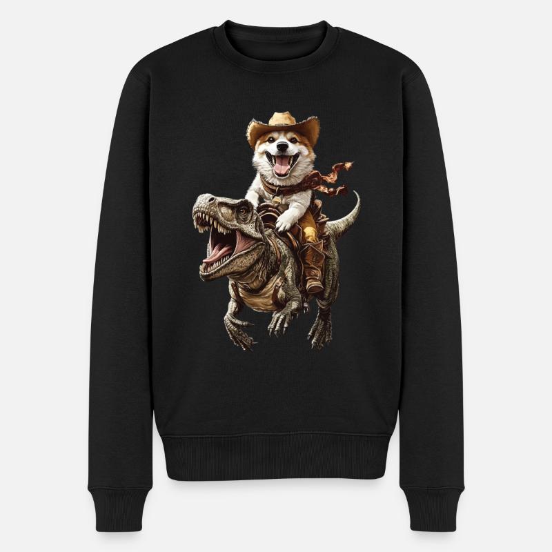Akita - Männer Premium Bio Pullover - Schwarz