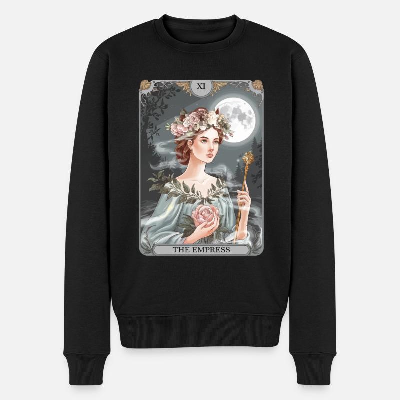 Tarotkarte - Männer Premium Bio Pullover - Schwarz