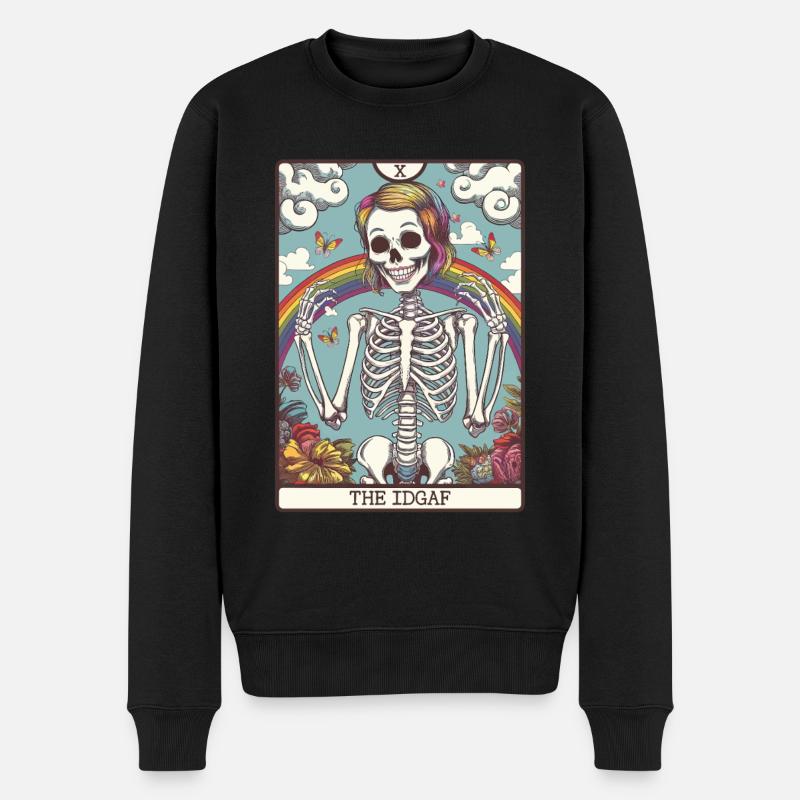 Tarotkarte - Männer Premium Bio Pullover - Schwarz