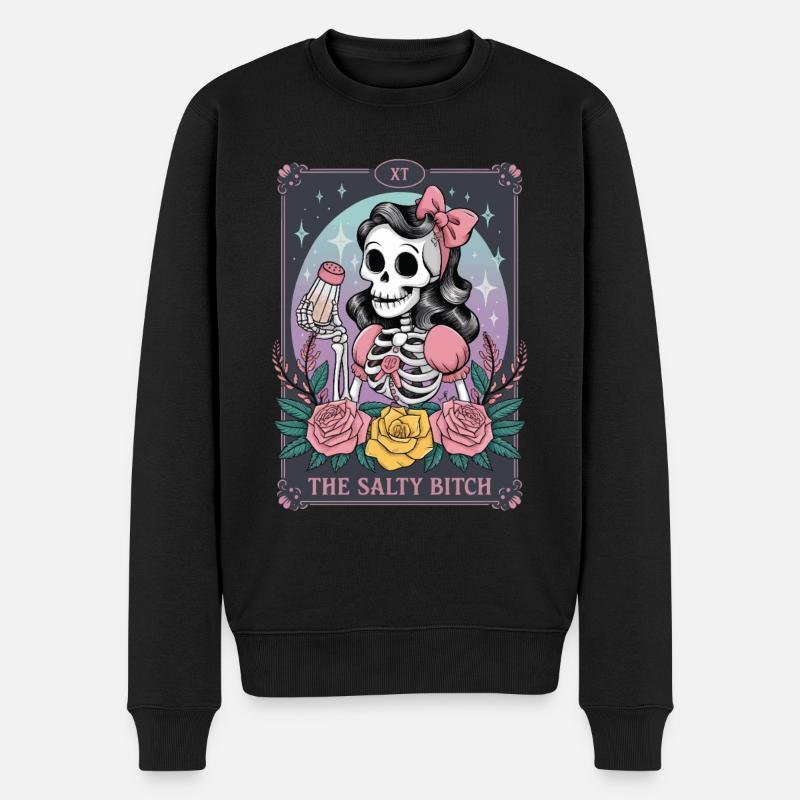 Tarotkarte - Männer Premium Bio Pullover - Schwarz