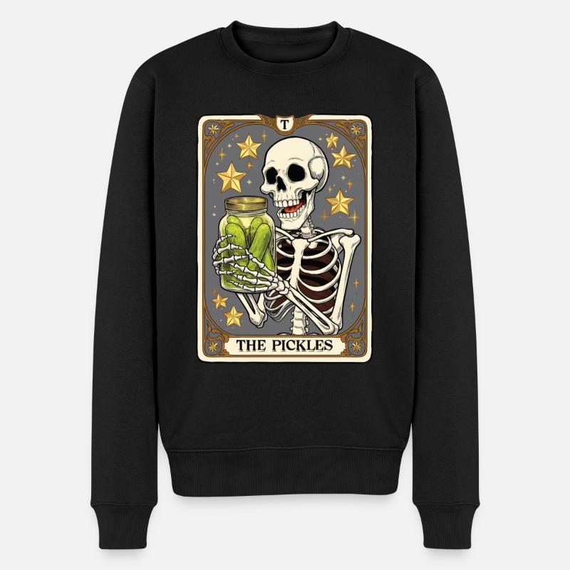 Tarotkarte - Männer Premium Bio Pullover - Schwarz
