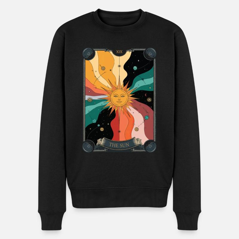 Tarotkarte - Männer Premium Bio Pullover - Schwarz