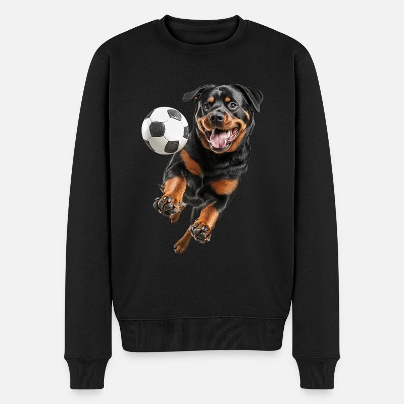 Rottweiler - Männer Premium Bio Pullover - Schwarz