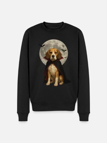 Beagle - Männer Premium Bio Pullover - Schwarz