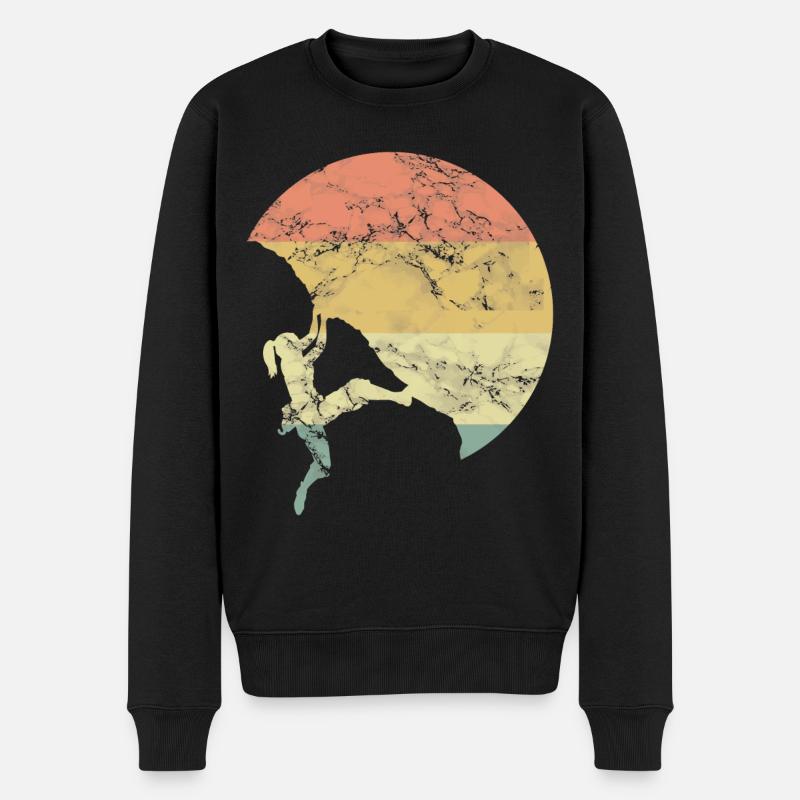 Les filles grimpent - Pull Premium bio Homme - noir