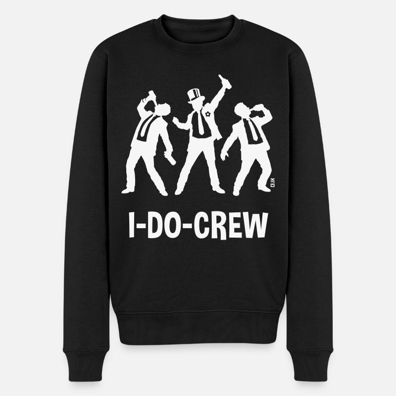 I-Do-Crew (JGA / Junggesellenabschied / Bier / W) - Männer Premium Bio Pullover - Schwarz