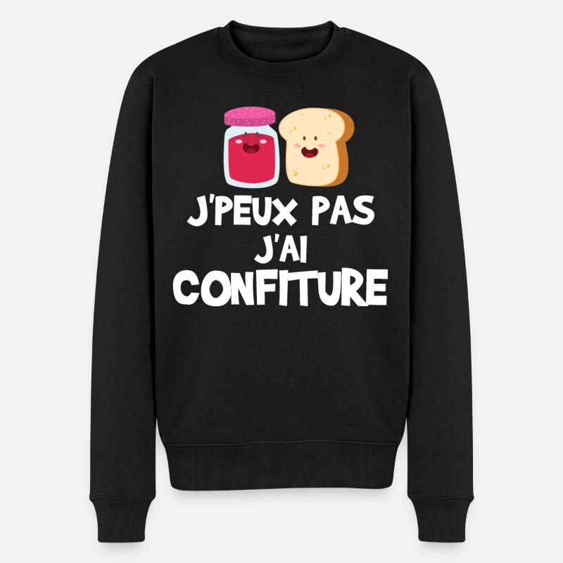 J'peux pas j'ai confiture - Pull Premium bio Homme - noir