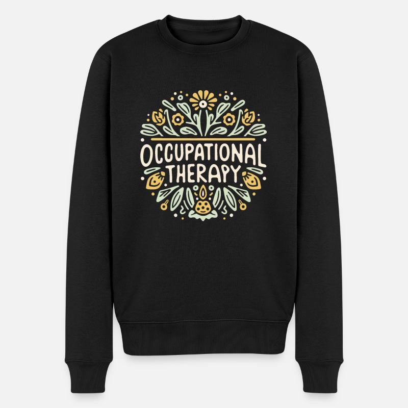 Ergotherapie Ergotherapeutin - Männer Premium Bio Pullover - Schwarz
