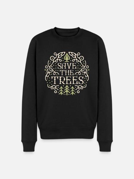 Save the trees - Men's Premium Organic Jumper - black