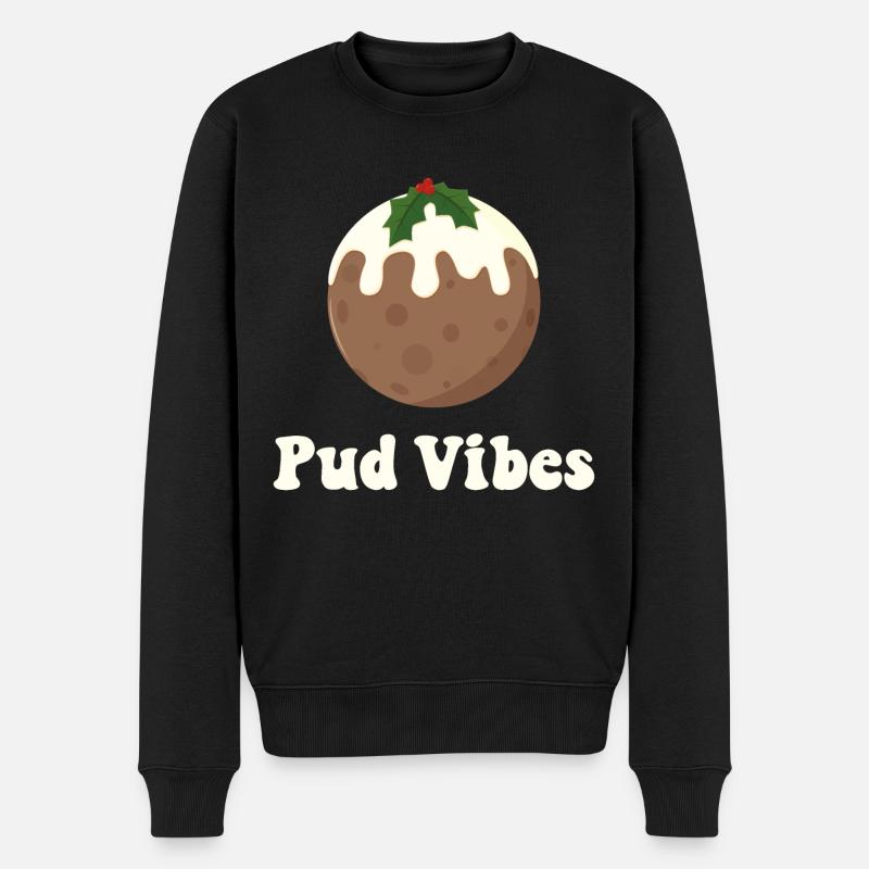 Pud Vibes - Männer Premium Bio Pullover - Schwarz