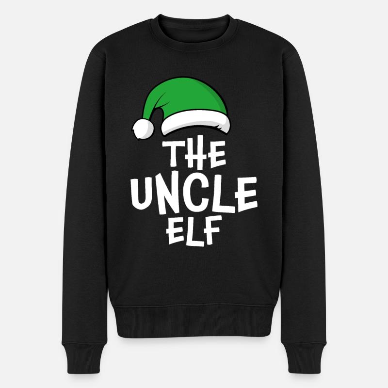 Der Onkel Elf - Männer Premium Bio Pullover - Schwarz