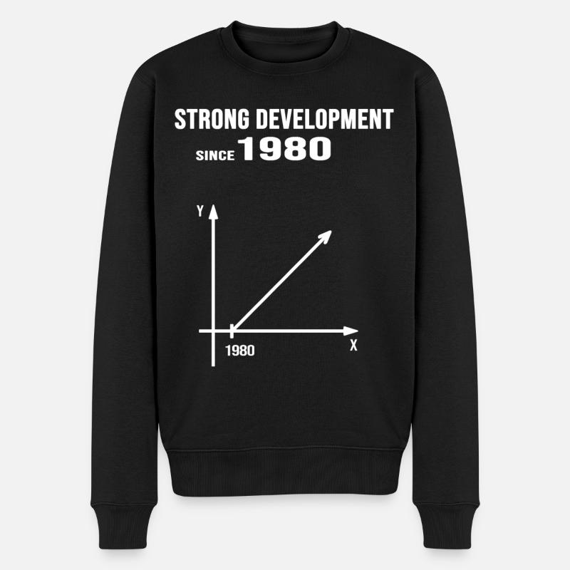 1980 Anniversaire Strong Development - Pull Premium bio Homme - noir