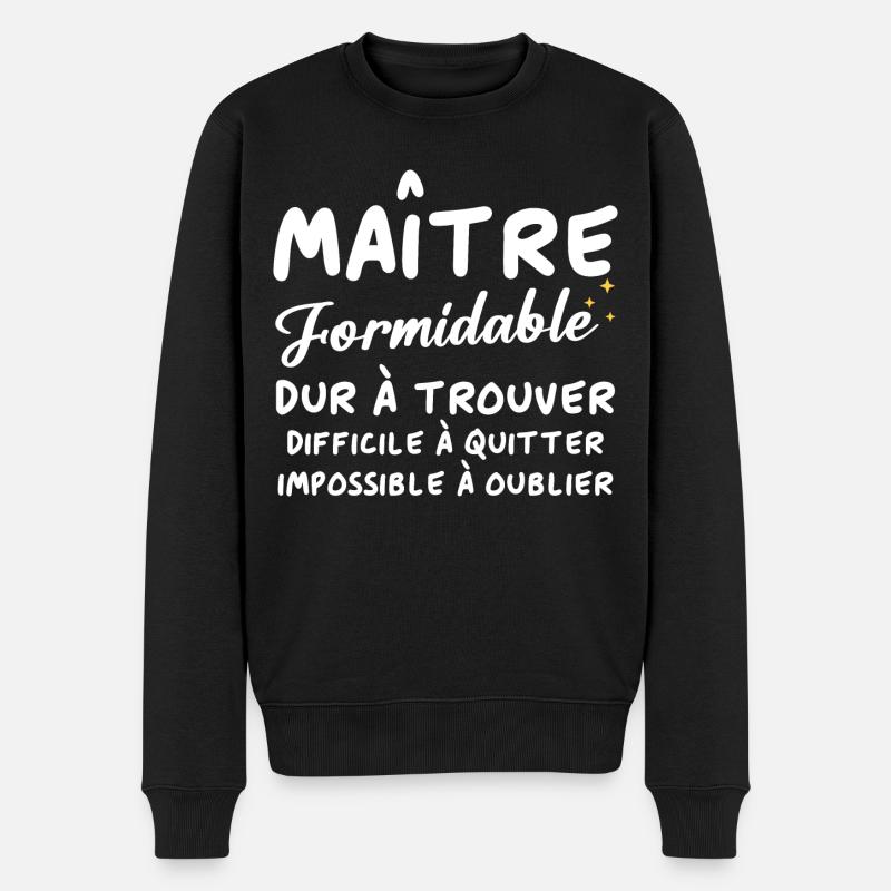Maître formidable - Pull Premium bio Homme - noir