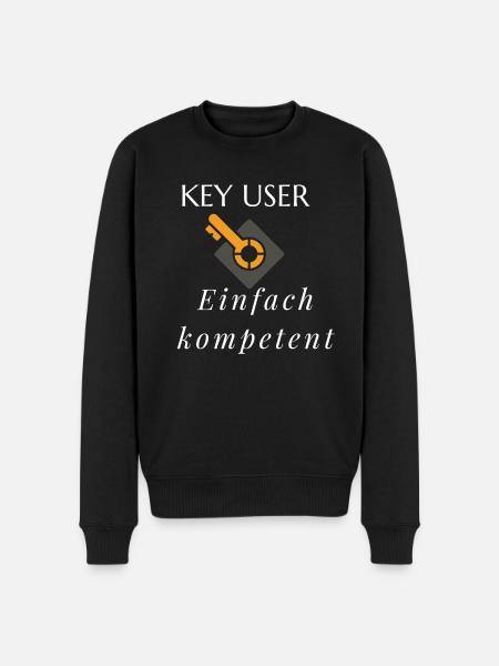 Key User - Männer Premium Bio Pullover - Schwarz