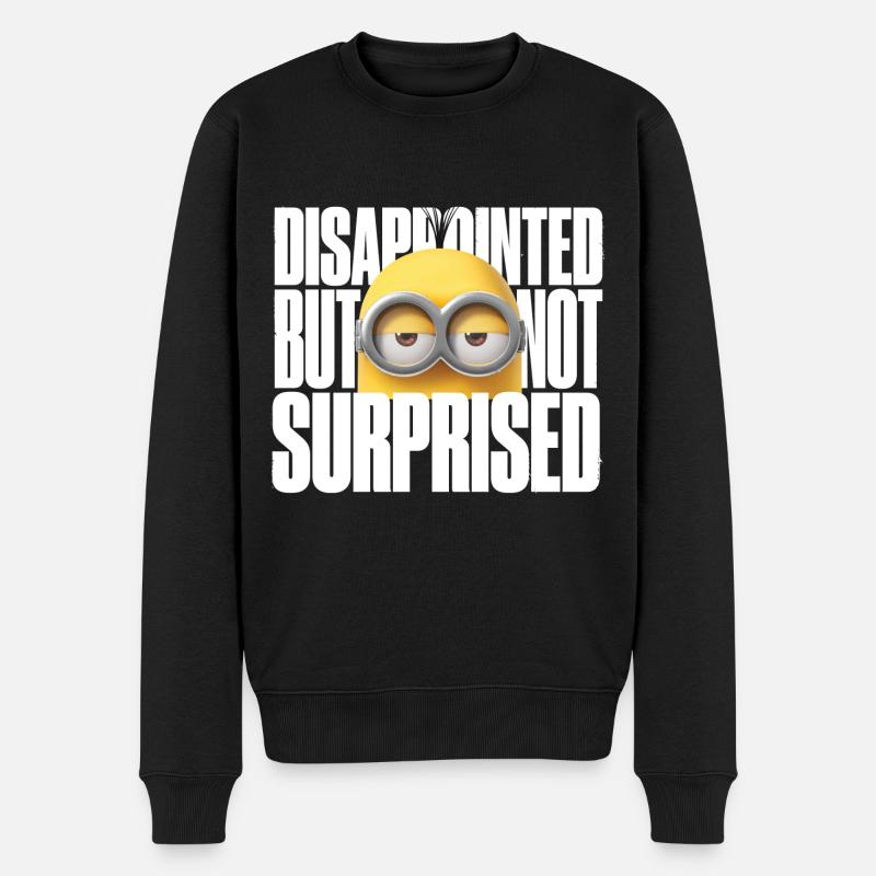 Minions Kevin Enttäuscht Aber Nicht Überrascht - Männer Premium Bio Pullover - Schwarz