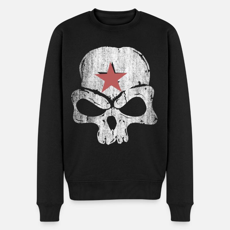 Étoile du crâne - Pull Premium bio Homme - noir