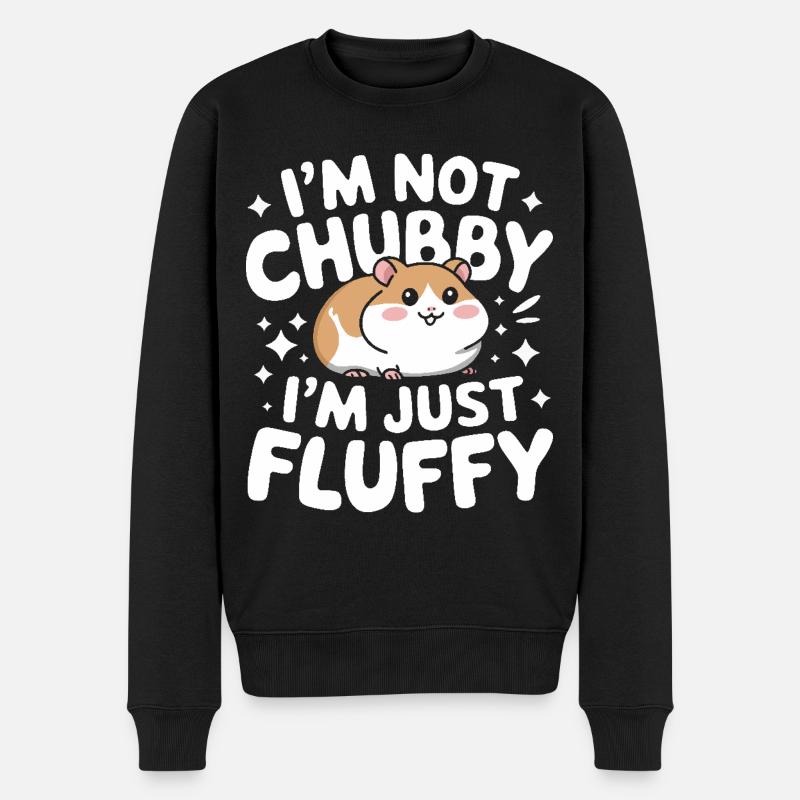 Hamster - Männer Premium Bio Pullover - Schwarz