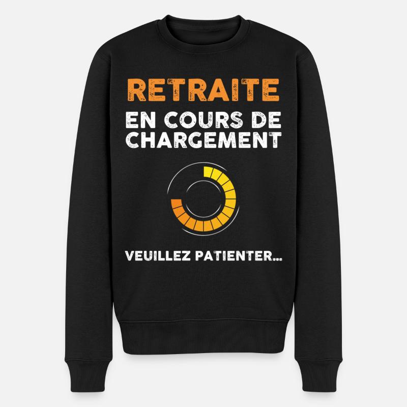 Retraité, retraite, départ en retraite - Pull Premium bio Homme - noir