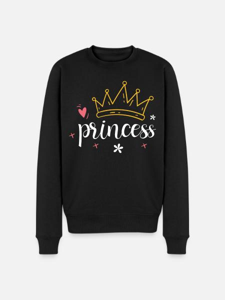 Crown - Diadem Princess - Men's Premium Organic Jumper - black