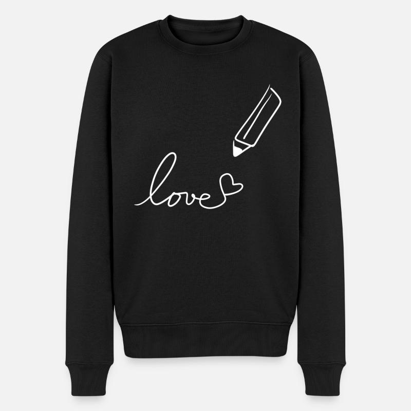 Stylo à dessin - Pull Premium bio Homme - noir