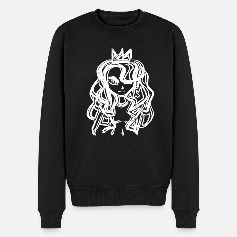 Symbole de princesse - Pull Premium bio Homme - noir