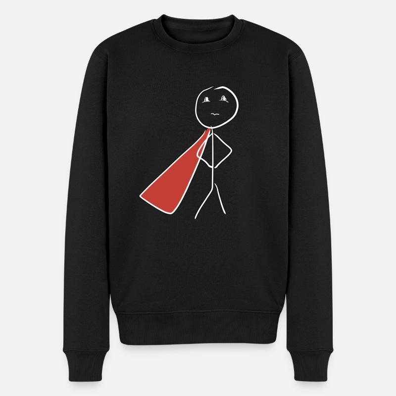 héros super-héros - Pull Premium bio Homme - noir