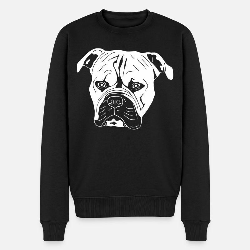 Continental Bulldog - Männer Premium Bio Pullover - Schwarz