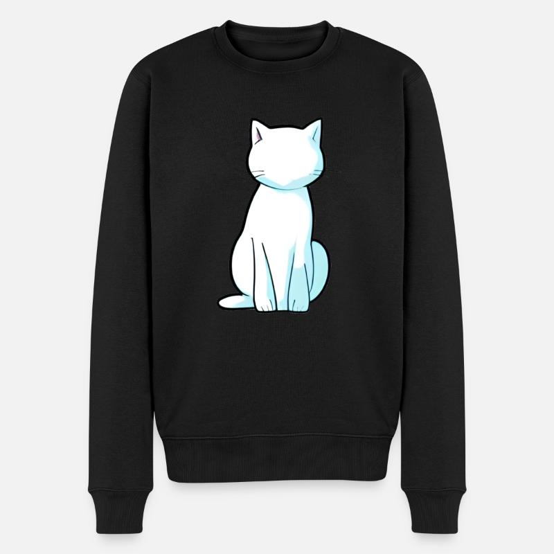 Symbole de chat Animal - Pull Premium bio Homme - noir