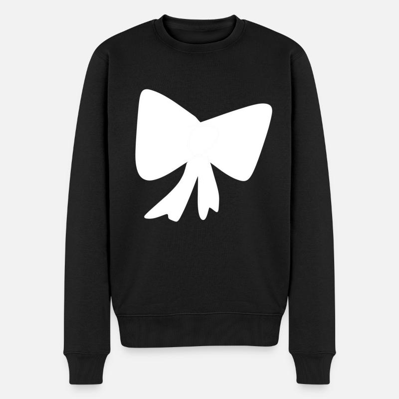 Loop pattern icon - Men's Premium Organic Jumper - black