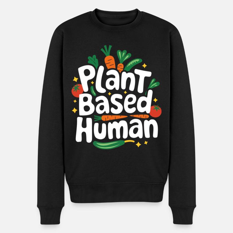 Végétarien Végétalien Végétarien Végétarien - Pull Premium bio Homme - noir
