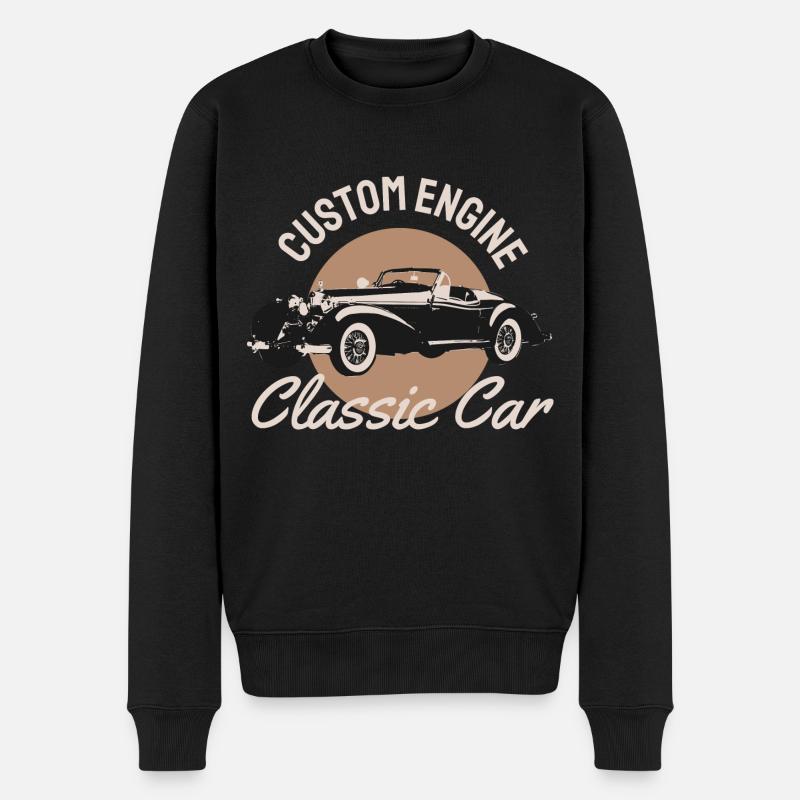 Voiture classique - Pull Premium bio Homme - noir