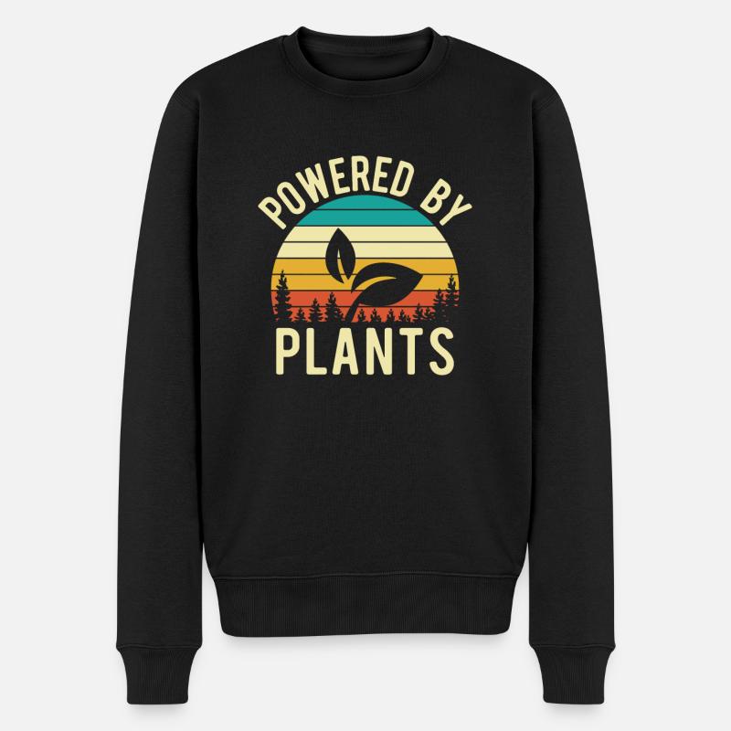 Vegan alimenté par les plantes - Pull Premium bio Homme - noir