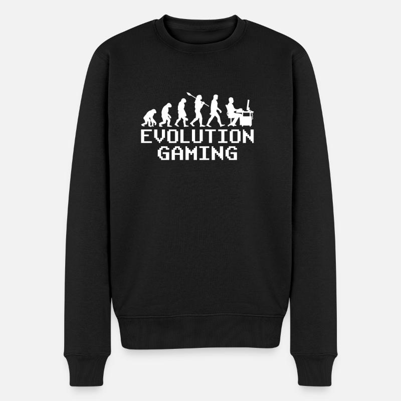 Gaming Evolution - Men's Premium Organic Jumper - black
